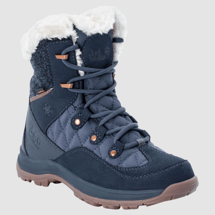 Jack Wolfskin Womens Cold Bay Texapore Mid Winter Boots Dark Blue 472596WGB